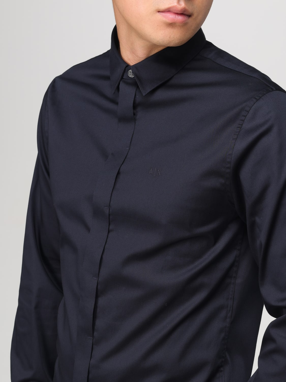 ARMANI EXCHANGE CHEMISE: Chemise homme Armani Exchange, Bleu Marine - Img 3