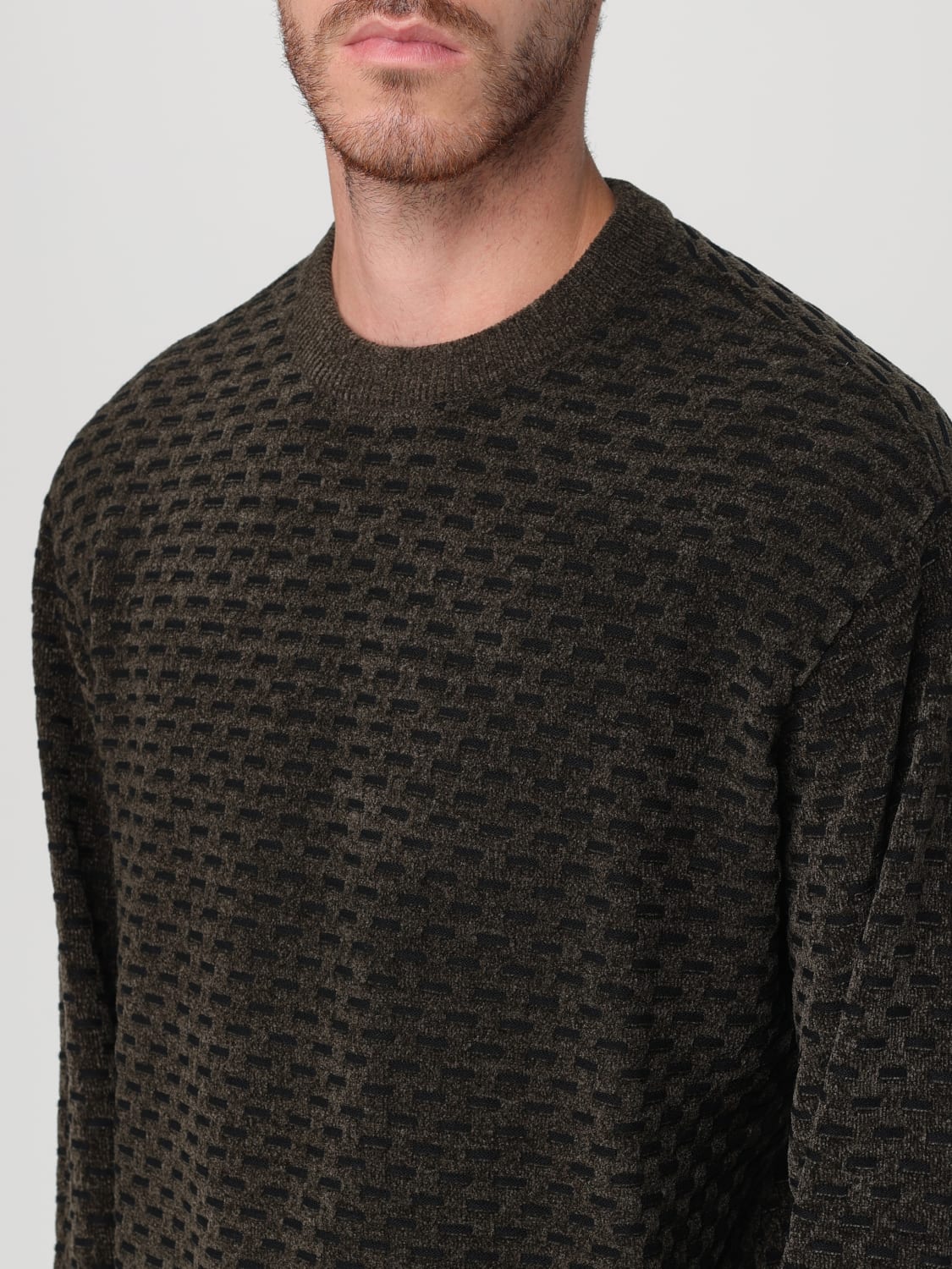 ARMANI EXCHANGE SWEATER: Sweater men Armani Exchange, Olive - Img 3