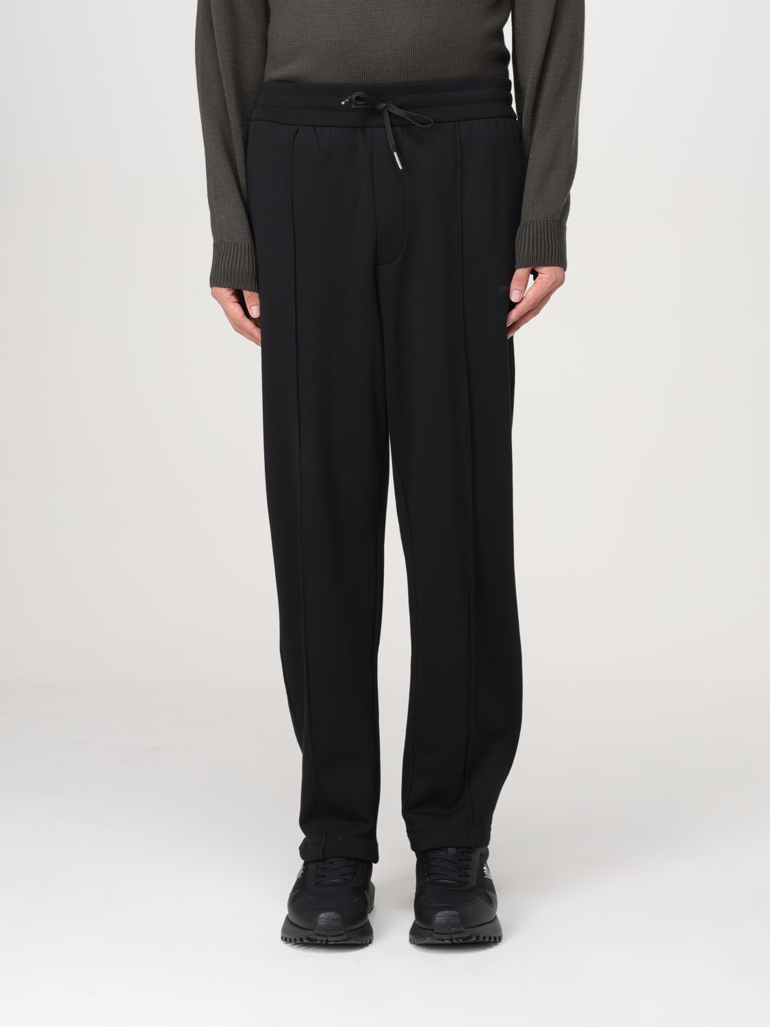 ARMANI EXCHANGE PANTALONE: Pantalone Armani Exchange in cotone, Nero - Img 1