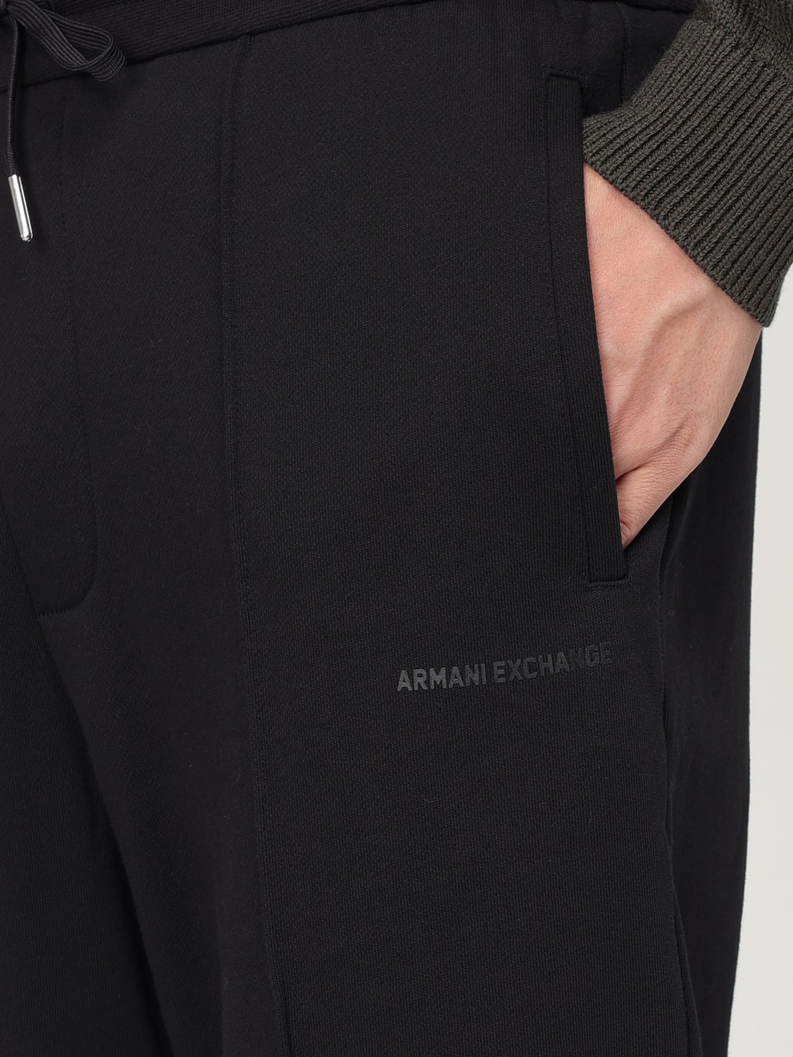 ARMANI EXCHANGE PANTALONE: Pantalone Armani Exchange in cotone, Nero - Img 3