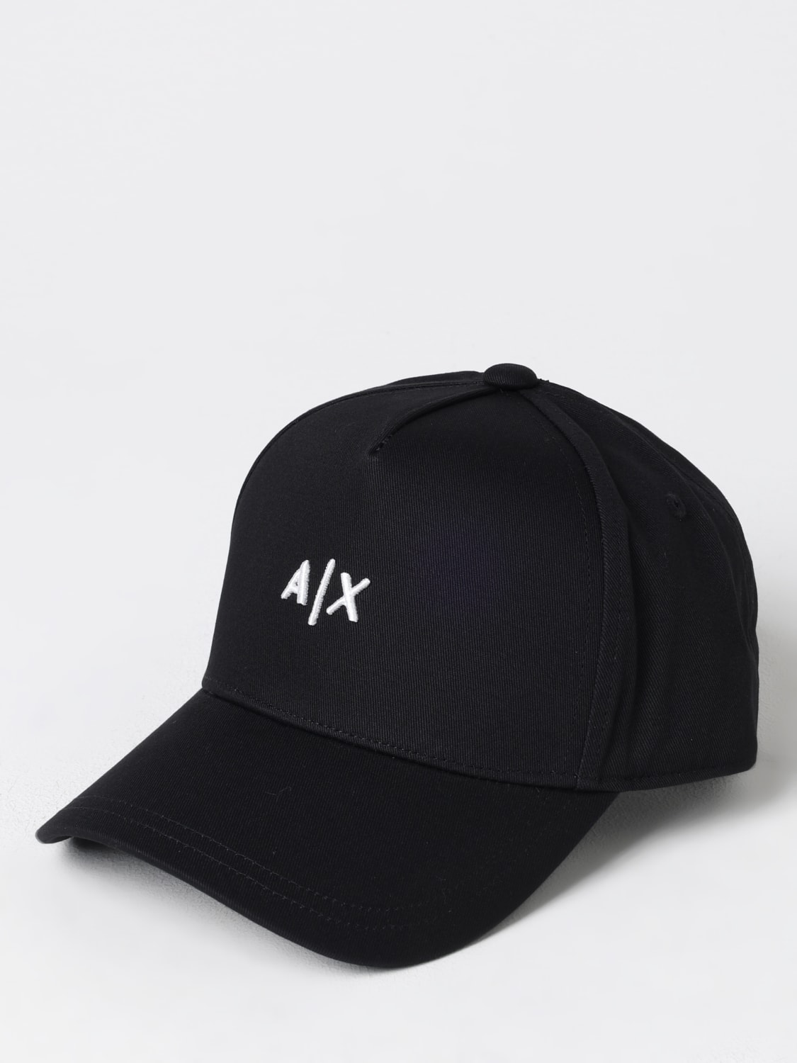 Giglio Cappello Armani Exchange in cotone con logo ricamato