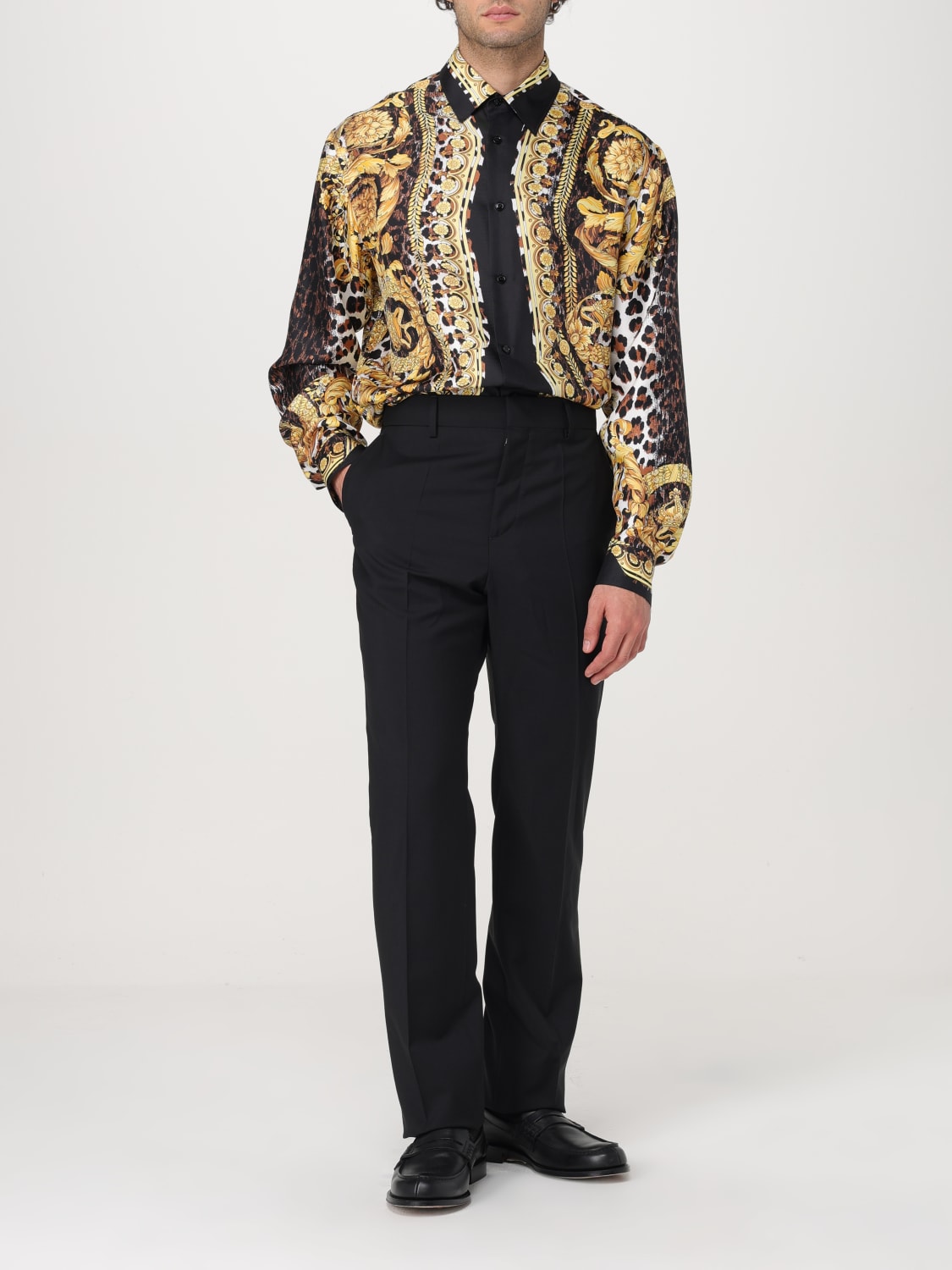 VERSACE SHIRT: Shirt men Versace, Gold - Img 2