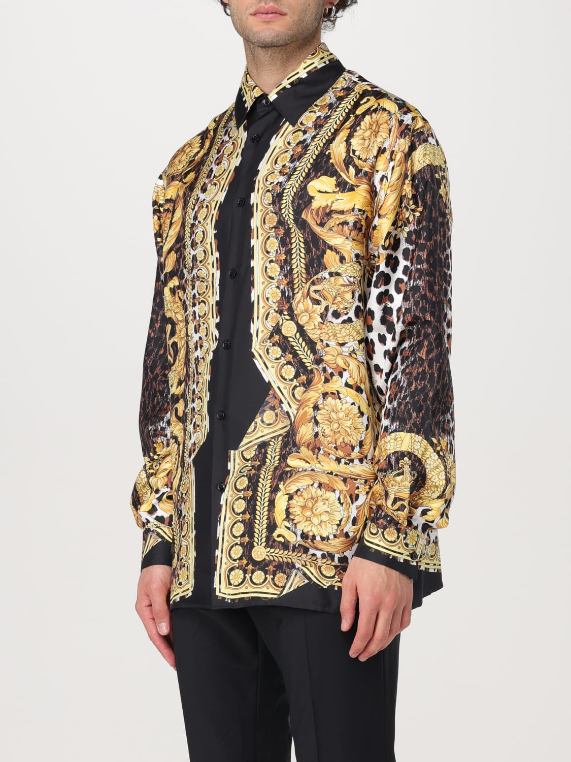 VERSACE SHIRT: Shirt men Versace, Gold - Img 4