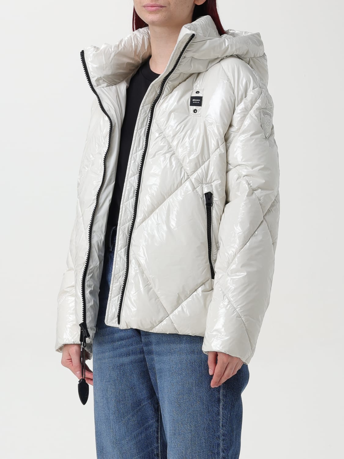 BLAUER JACKET: Jacket woman Blauer, Yellow Cream - Img 3