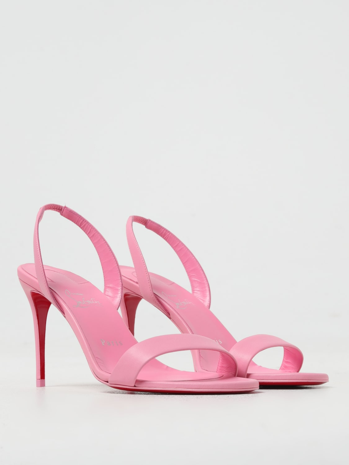 CHRISTIAN LOUBOUTIN HEELED SANDALS: Shoes woman Christian Louboutin, Pink - Img 2