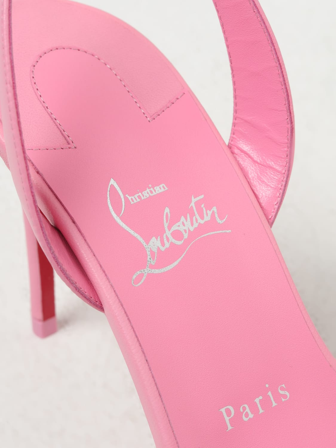 CHRISTIAN LOUBOUTIN HEELED SANDALS: Shoes woman Christian Louboutin, Pink - Img 4