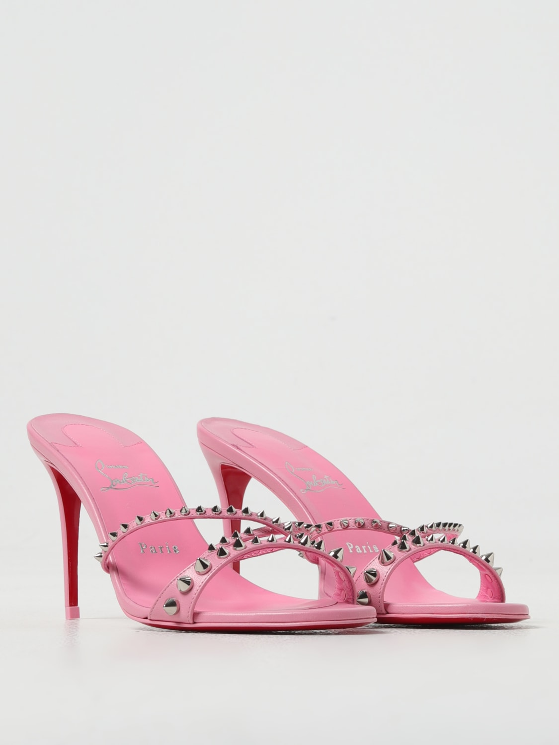 CHRISTIAN LOUBOUTIN HEELED SANDALS: Shoes woman Christian Louboutin, Pink - Img 2