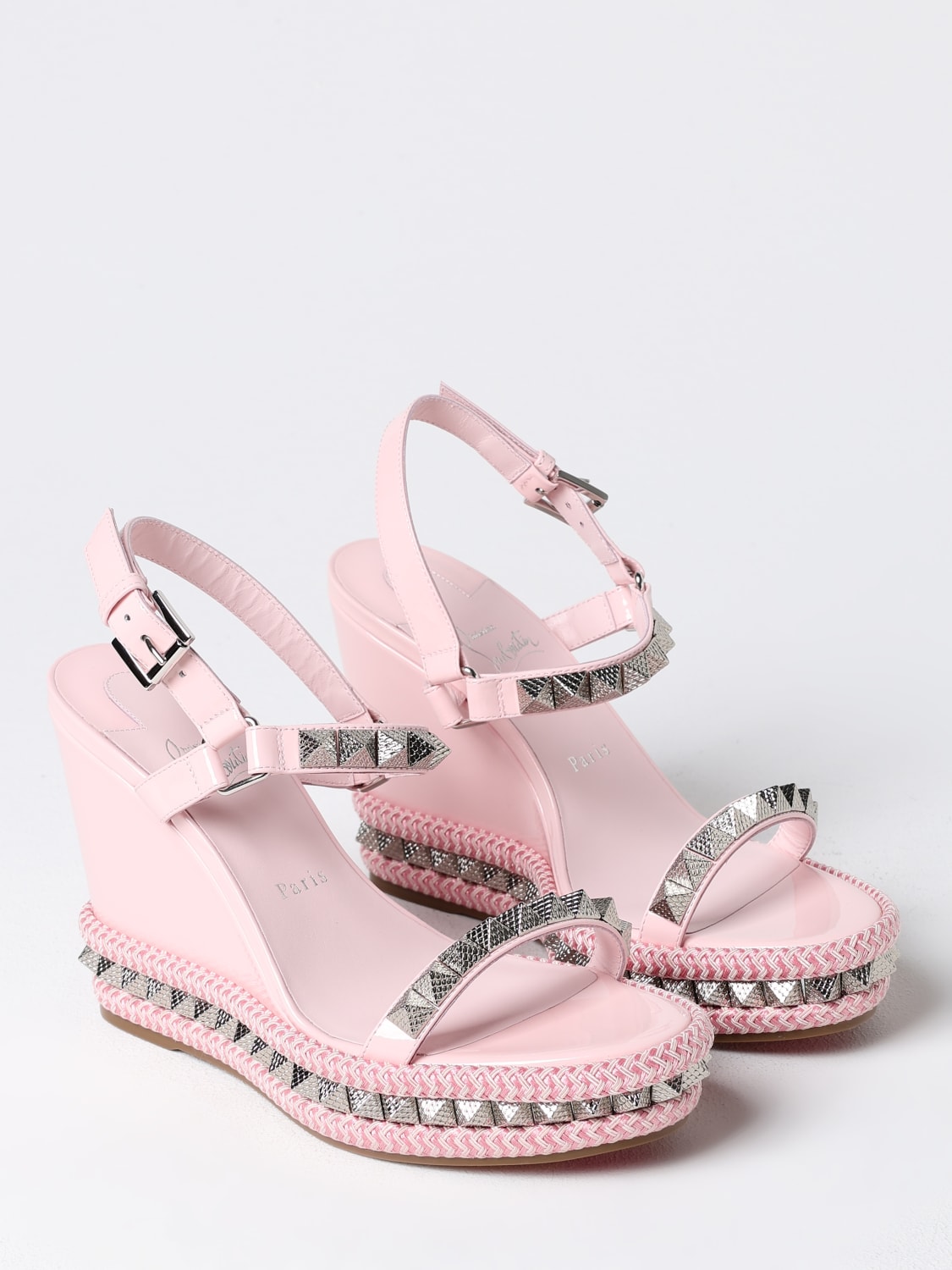 CHRISTIAN LOUBOUTIN WEDGE SHOES: Shoes woman Christian Louboutin, Pink - Img 2