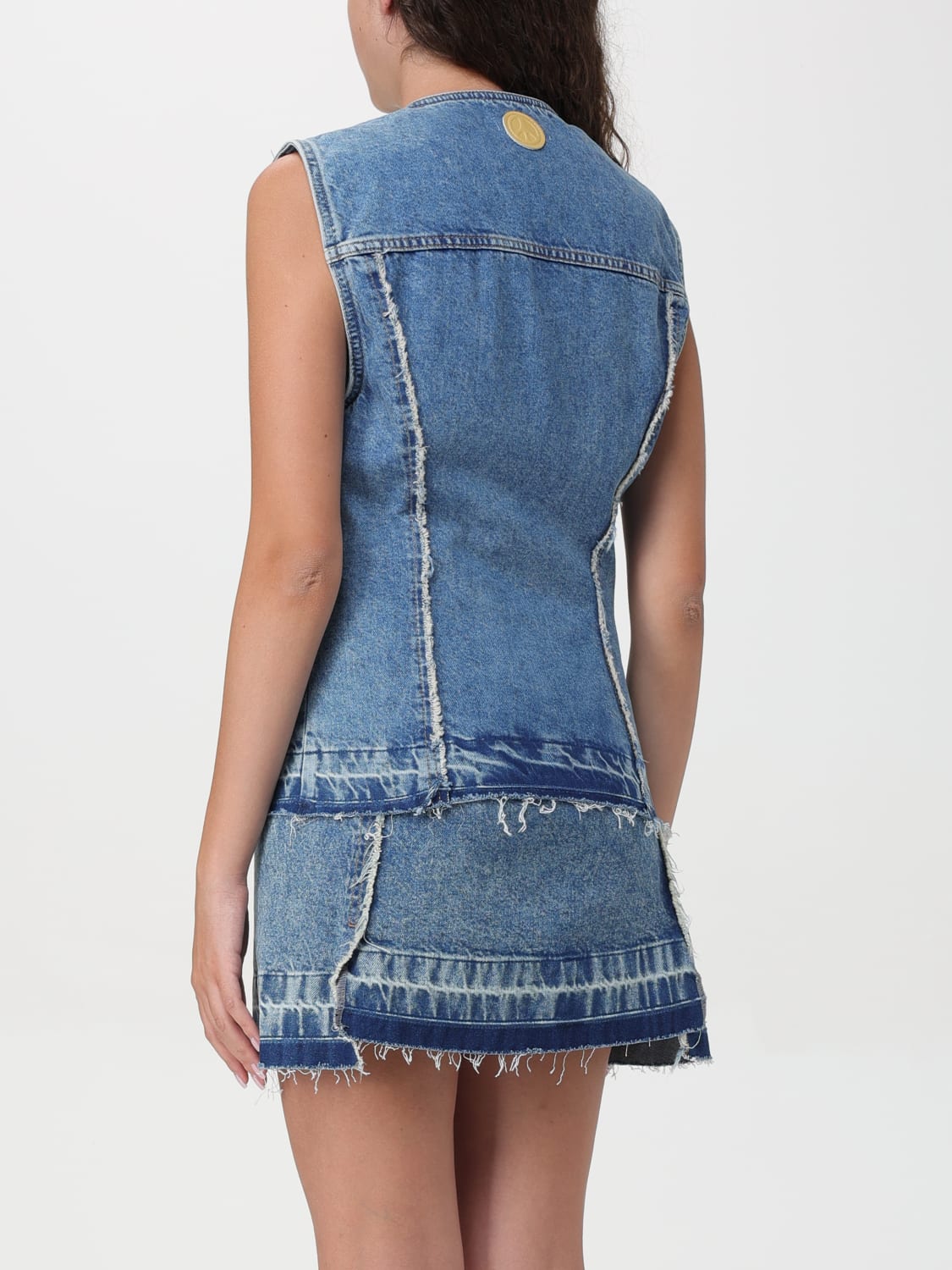 MOSCHINO JEANS WAISTCOAT: Moschino Jeans women's vest, Denim - Img 2