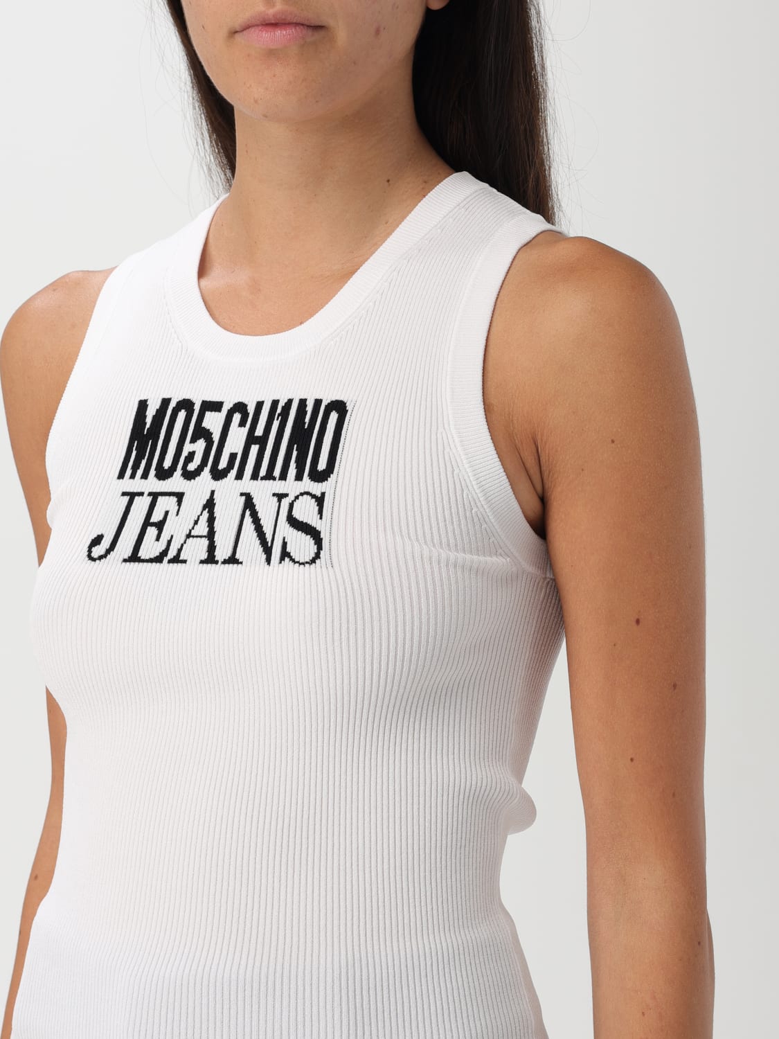 MOSCHINO JEANS БЛУЗКА: Блузка Женское Moschino Jeans, Белый - Img 4