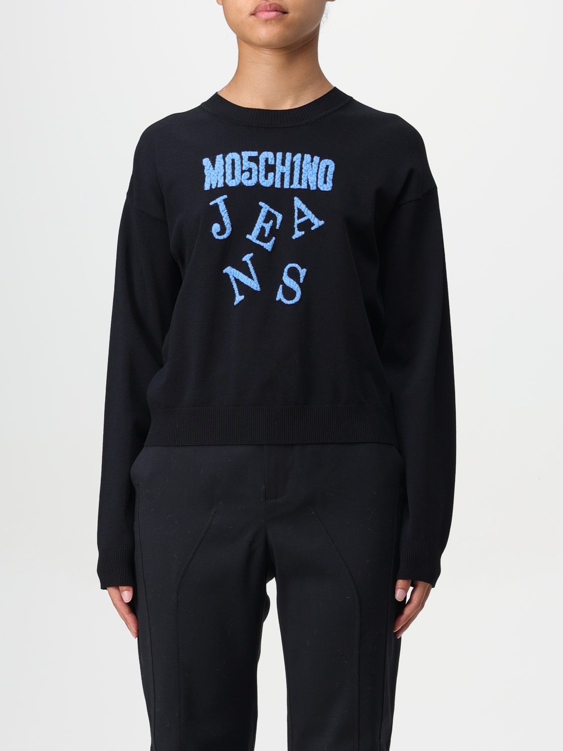 MOSCHINO JEANS SWEATER: Sweater woman Moschino Jeans, Black - Img 1