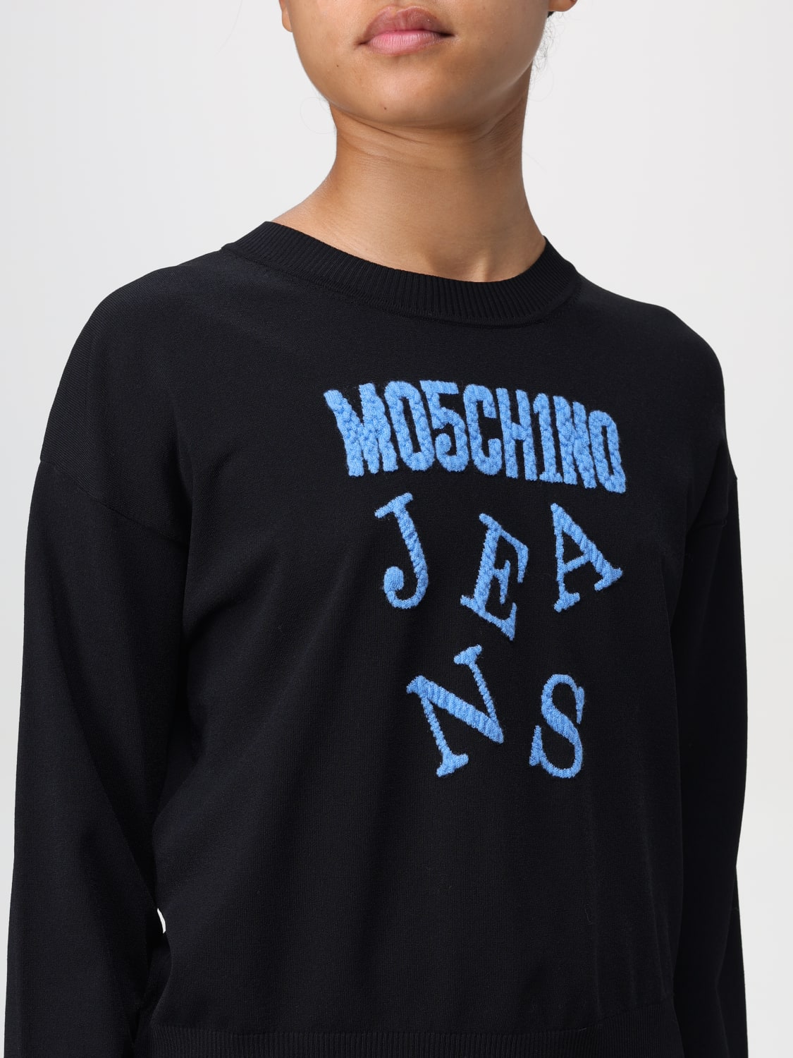 MOSCHINO JEANS SWEATER: Sweater woman Moschino Jeans, Black - Img 3