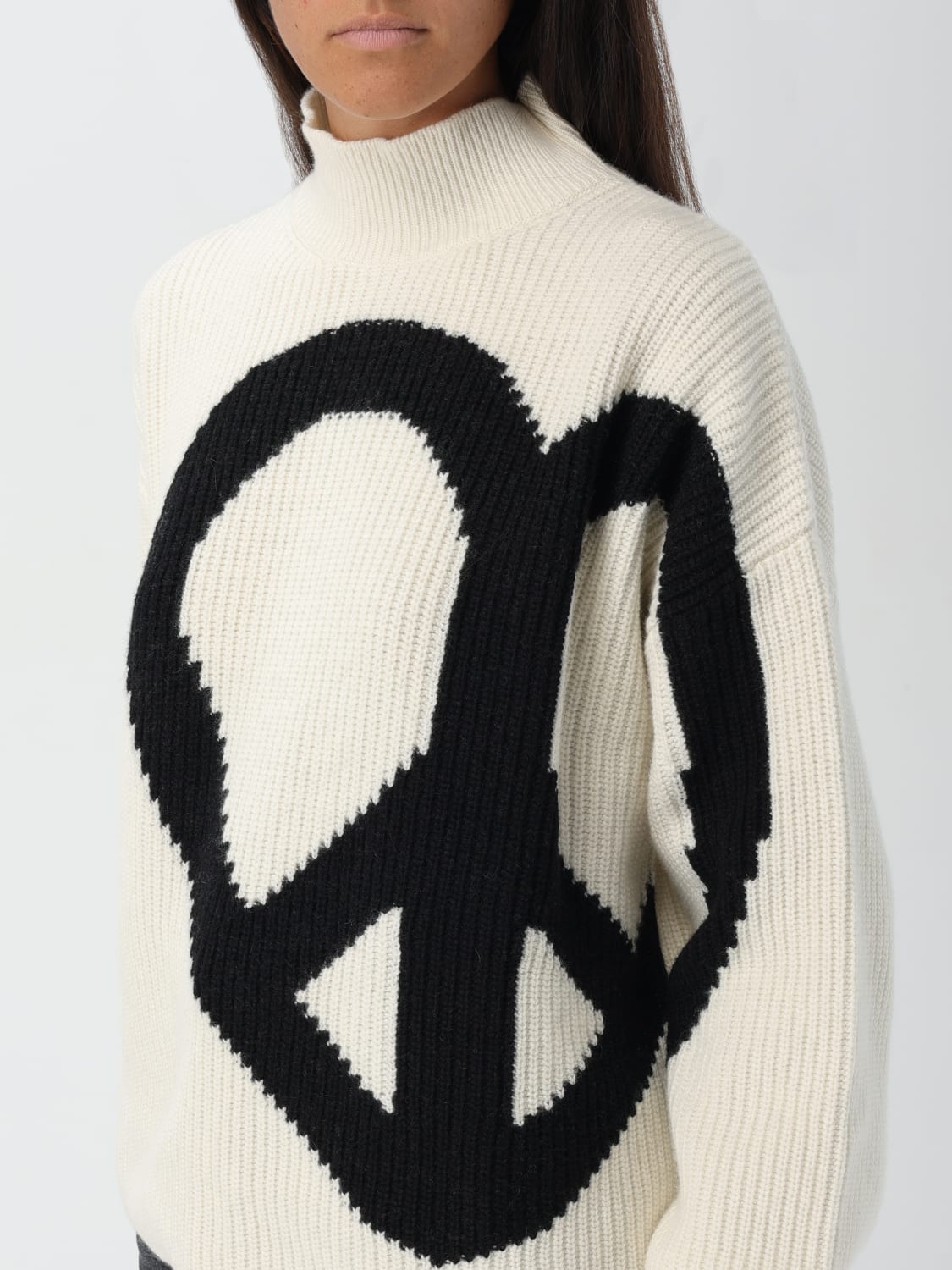 MOSCHINO JEANS SWEATER: Sweater woman Moschino Jeans, White - Img 3