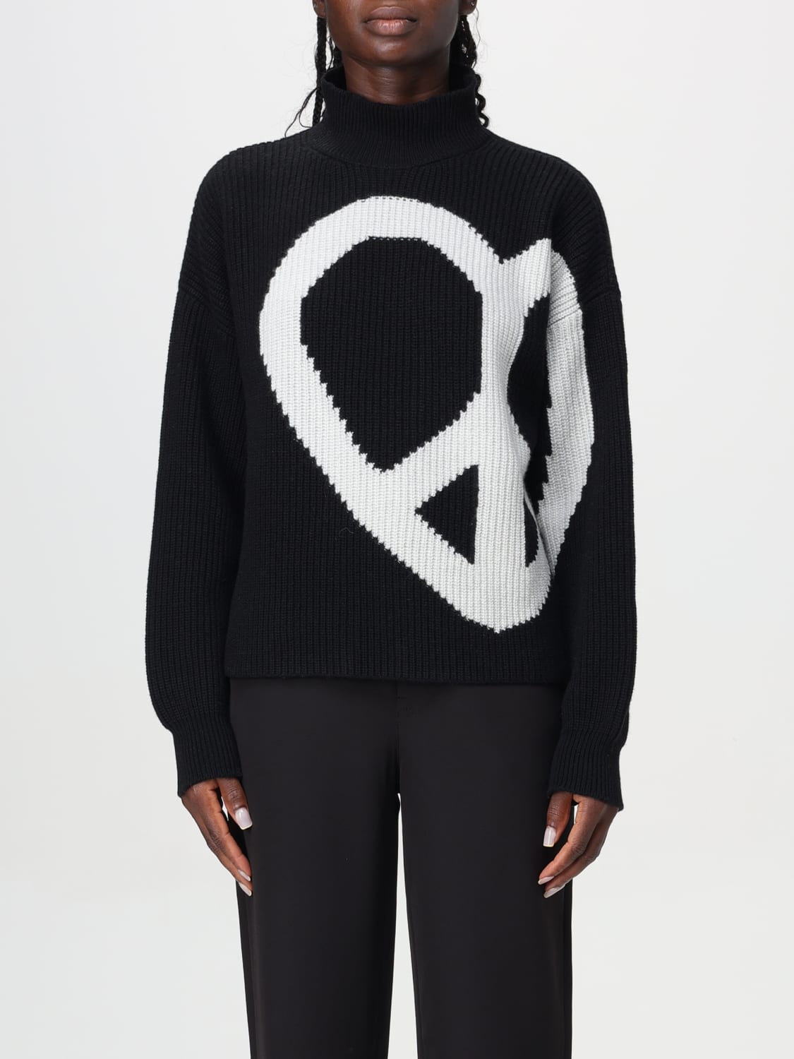 MOSCHINO JEANS SWEATER: Sweater woman Moschino Jeans, Black - Img 1