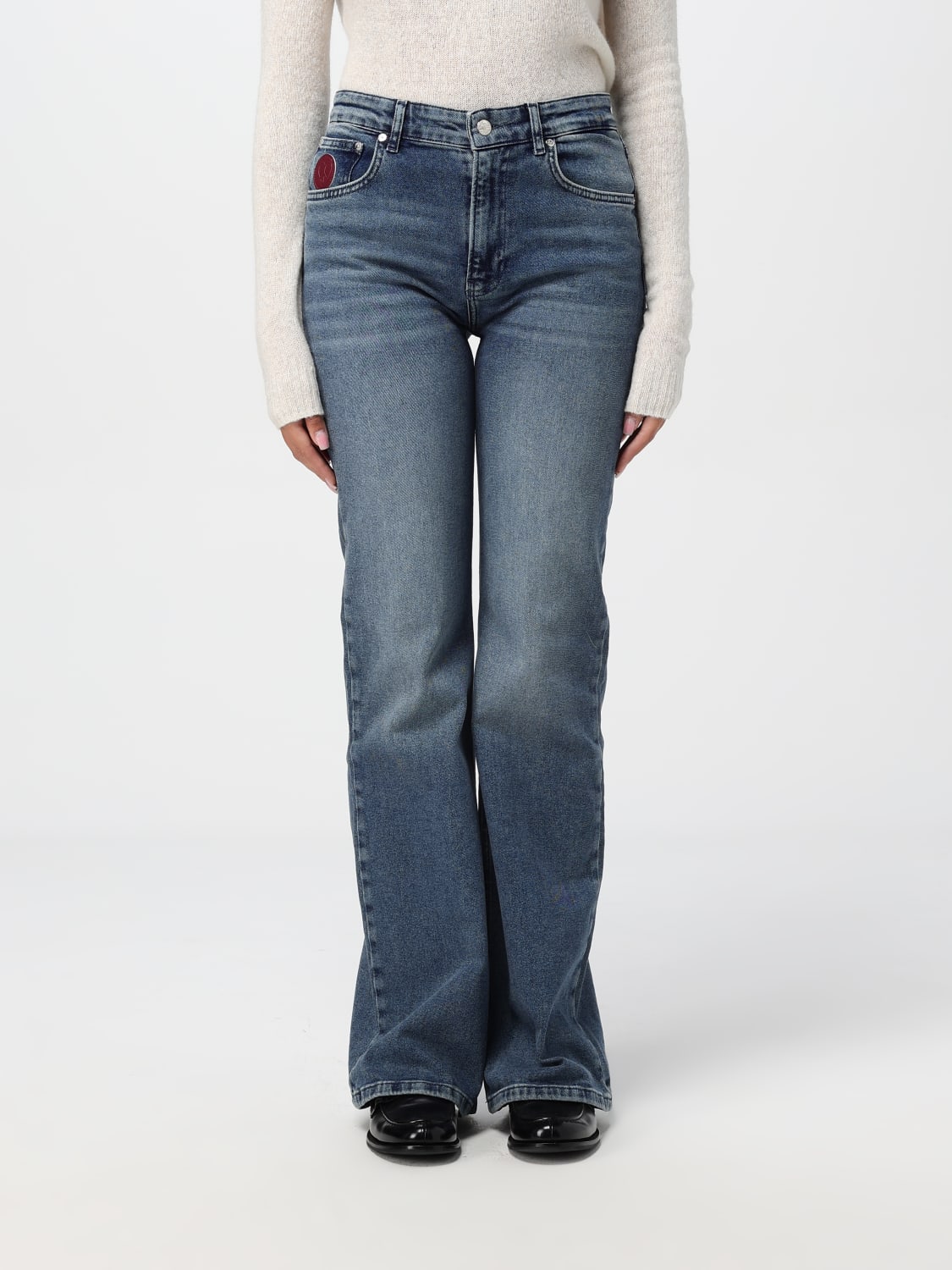 MOSCHINO JEANS 牛仔裤: 牛仔裤 女士 Moschino Jeans, 牛仔布 - Img 1