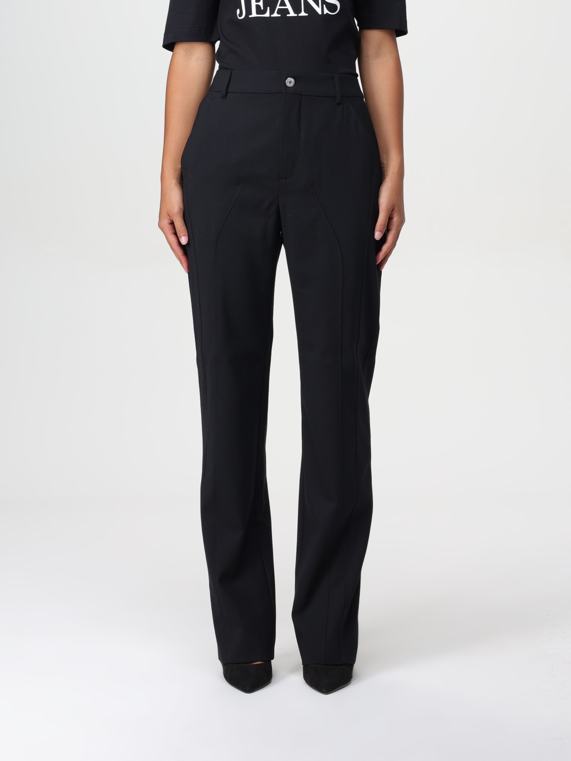 MOSCHINO JEANS PANTS: Pants woman Moschino Jeans, Black - Img 1