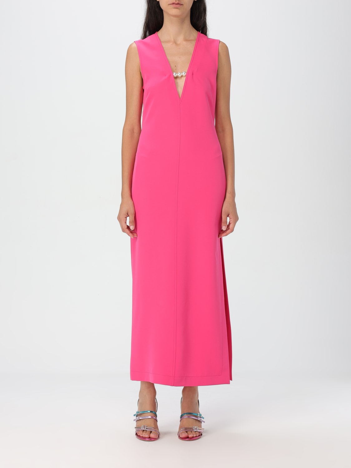 MOSCHINO JEANS DRESS: Dress woman Moschino Jeans, Fuchsia - Img 1