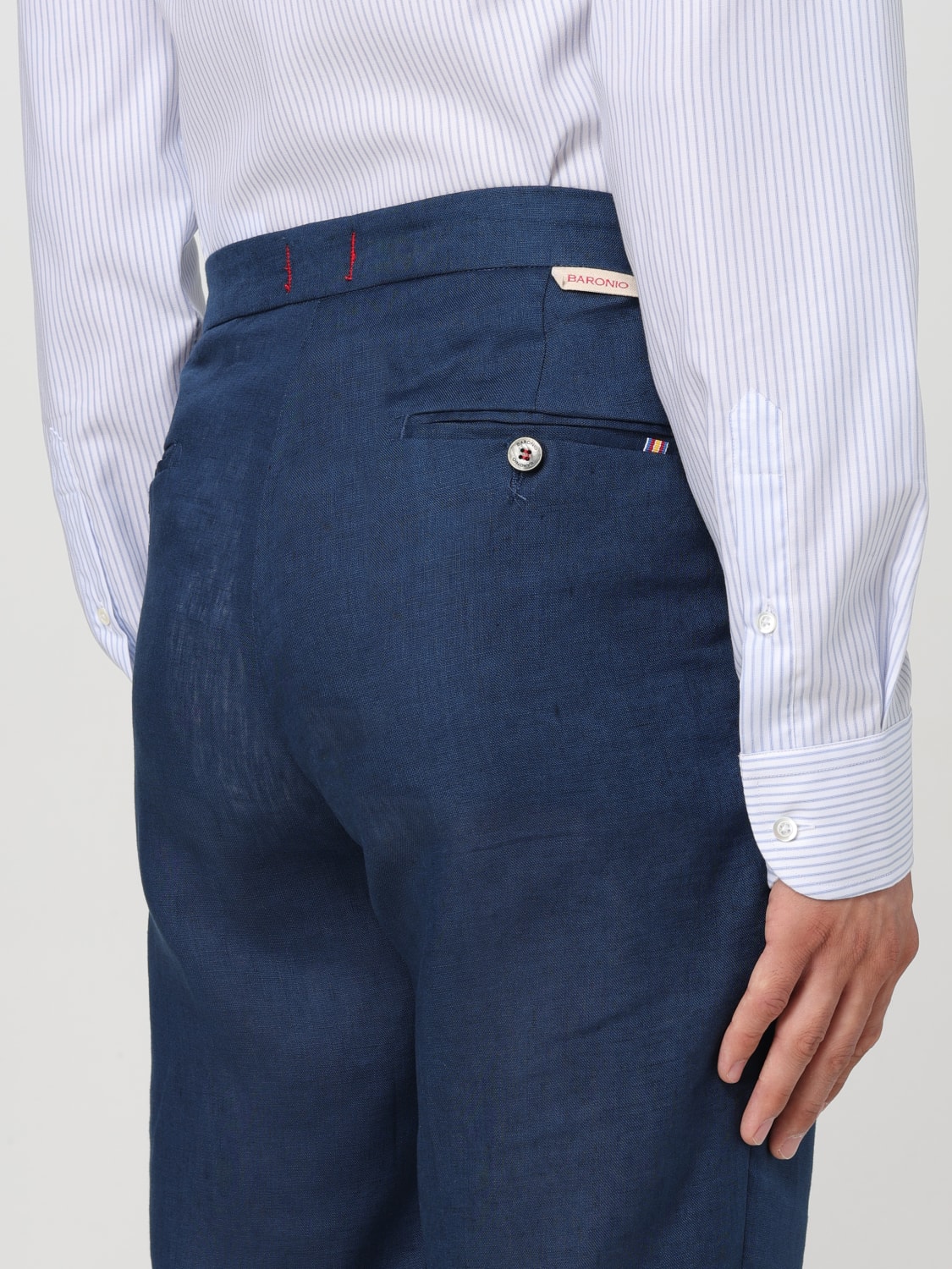 BARONIO PANTS: Pants men Baronio, Navy - Img 3