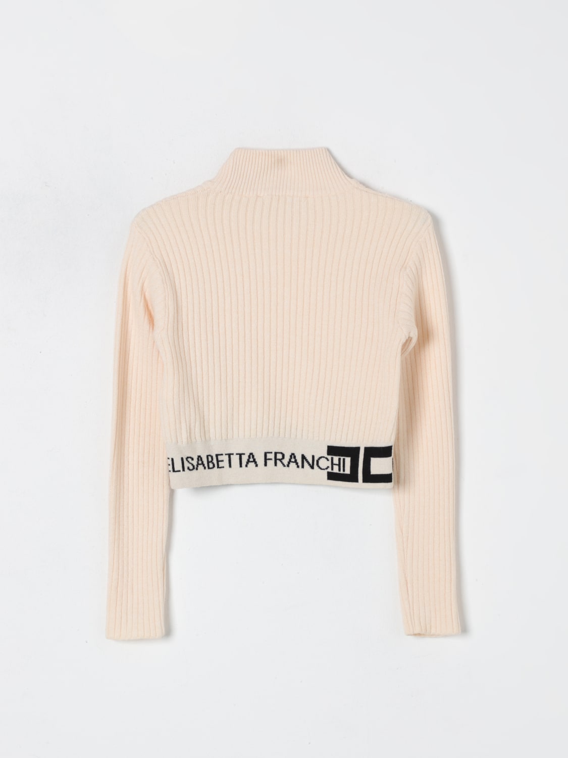 ELISABETTA FRANCHI LA MIA BAMBINA 스웨터: 스웨터 남아 Elisabetta Franchi La Mia Bambina, 옐로우 크림 - Img 2