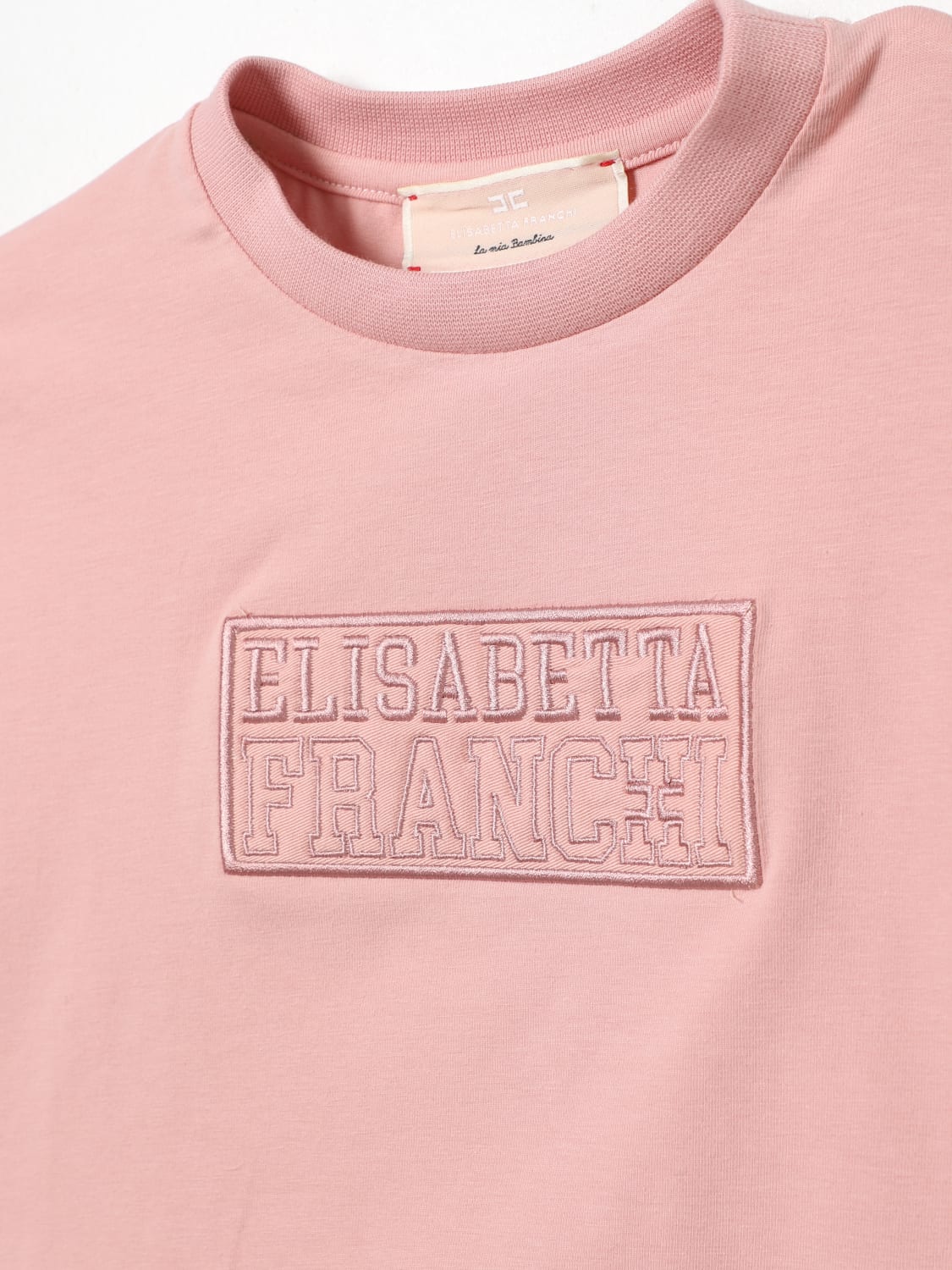 ELISABETTA FRANCHI LA MIA BAMBINA T-SHIRT: T-shirt kinder Elisabetta Franchi La Mia Bambina, Pink - Img 3