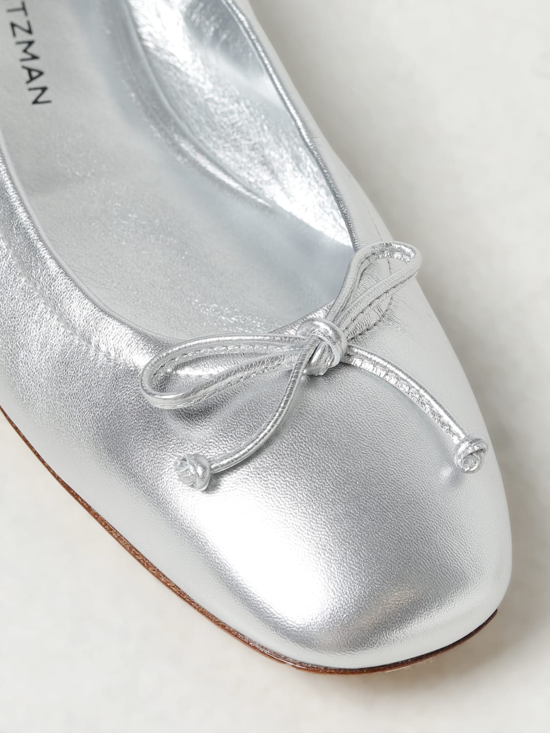 STUART WEITZMAN BALLET FLATS: Shoes woman Stuart Weitzman, Silver - Img 4