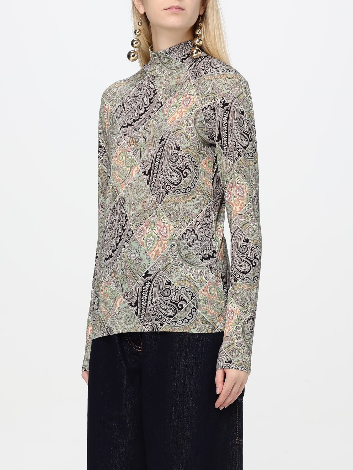 ETRO SWEATER: Top woman Etro, Black - Img 4