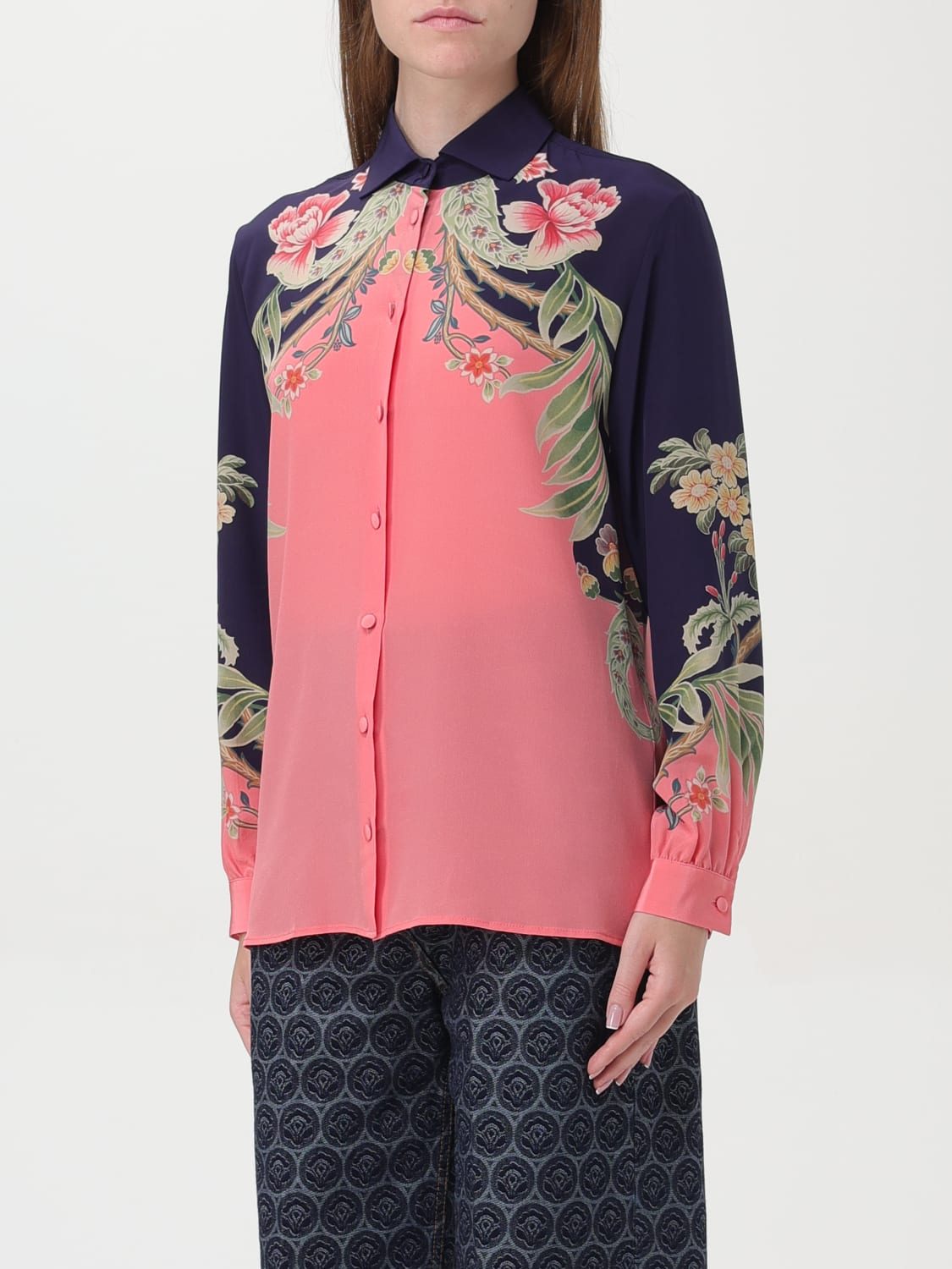 ETRO SHIRT: Shirt woman Etro, Coral - Img 4