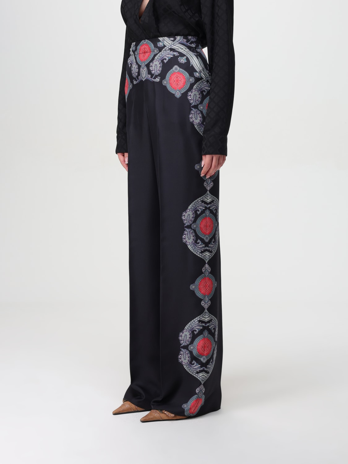 ETRO PANTS: Pants woman Etro, Black - Img 4