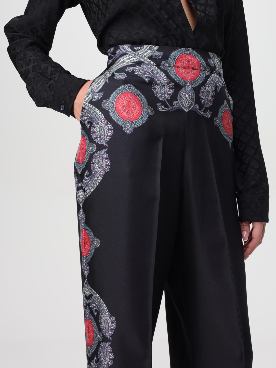 ETRO PANTS: Pants woman Etro, Black - Img 5