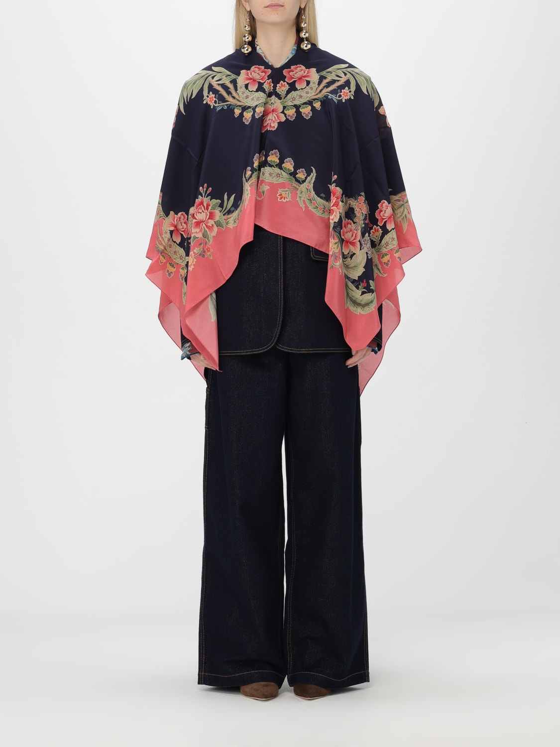 ETRO TOP: Top woman Etro, Blue - Img 1