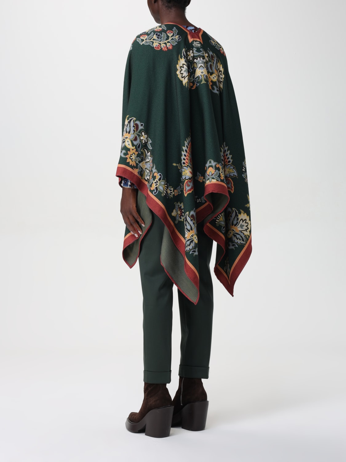 ETRO ケープ ETRO：ケープ レディース - グリーン | GIGLIO.COMオンラインの