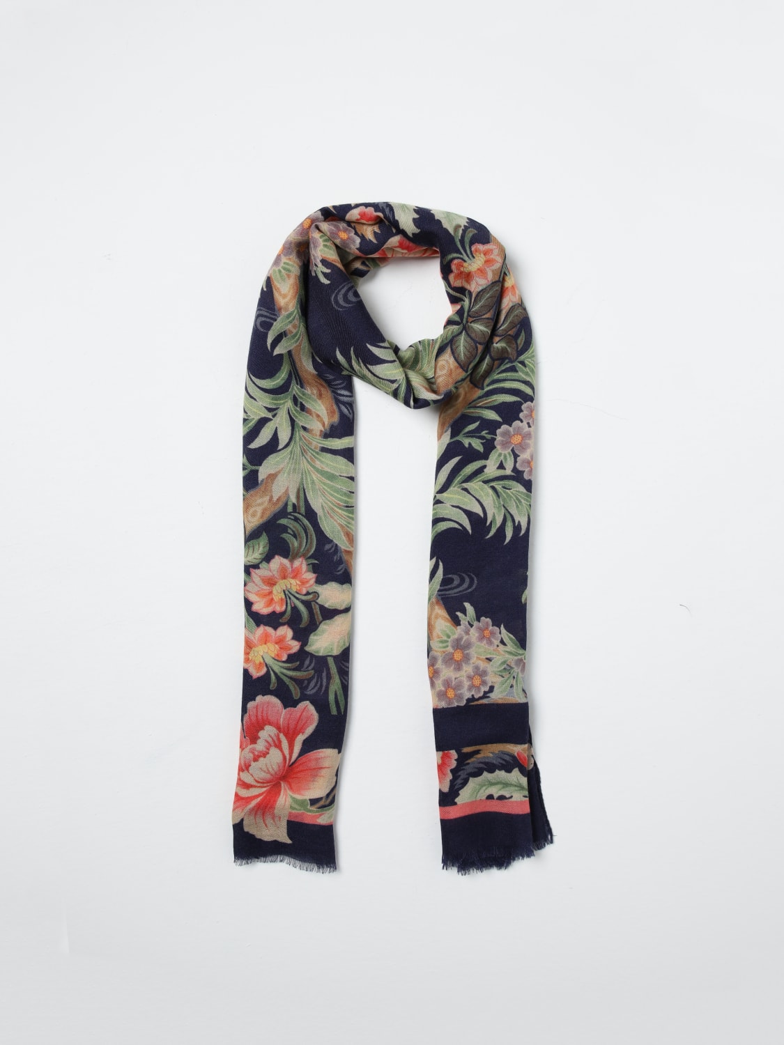 ETRO SCARF: Scarf woman Etro, Blue - Img 2