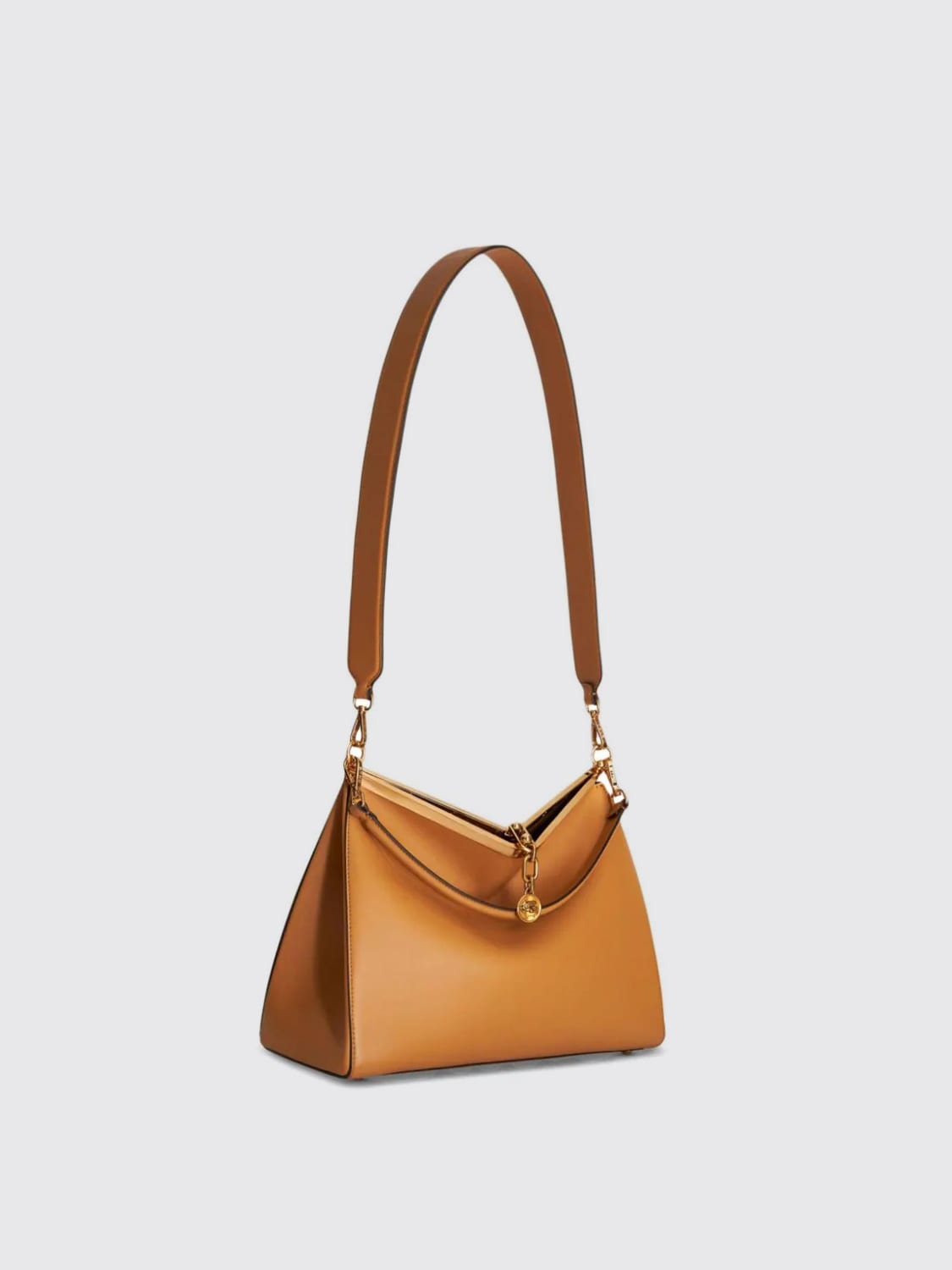 ETRO BORSA A SPALLA: Borsa Vela Etro in pelle , Marrone - Img 3