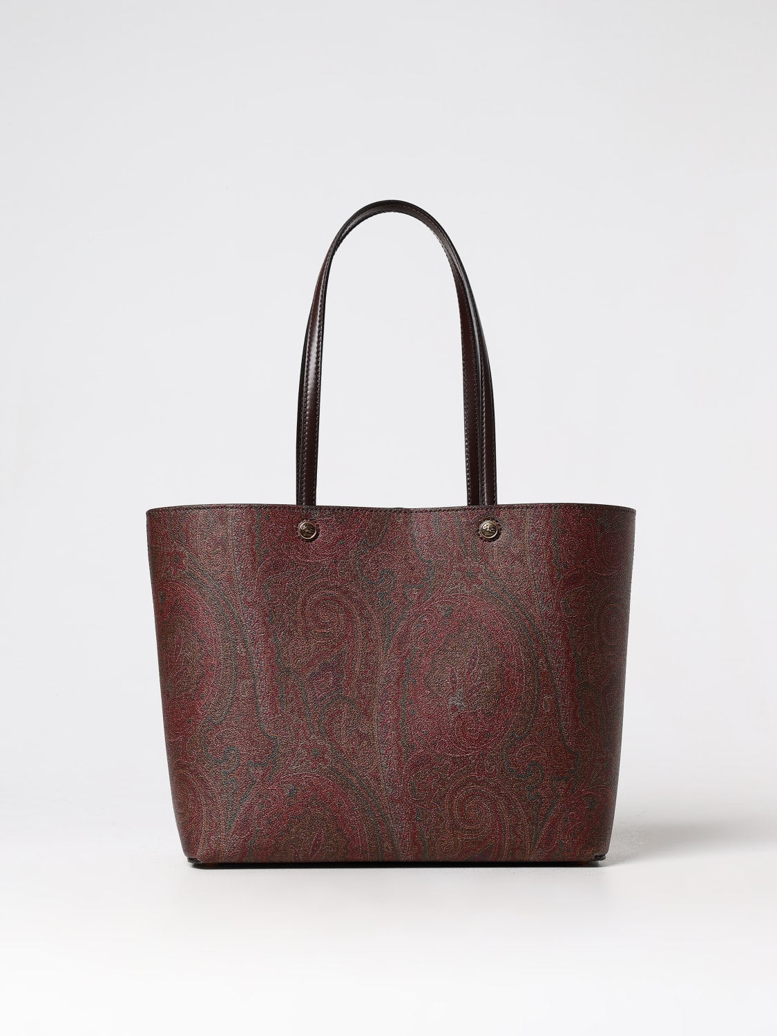 Giglio Borsa Etro in cotone spalmato con Paisley all over