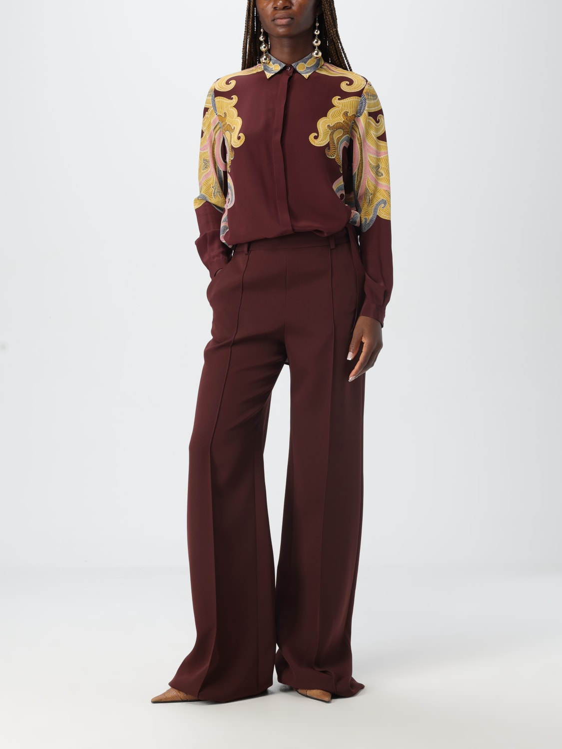 ETRO SHIRT: Shirt woman Etro, Brown - Img 2