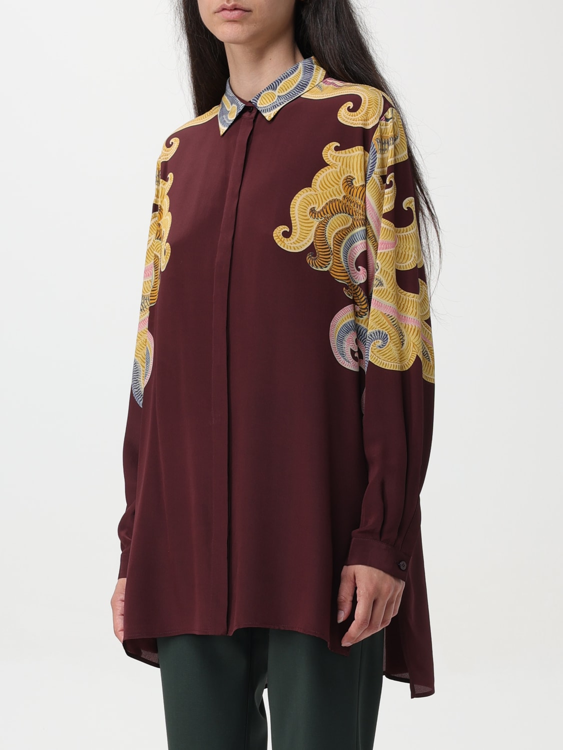 ETRO CAMISA: Camisa mujer Etro, Granate - Img 4