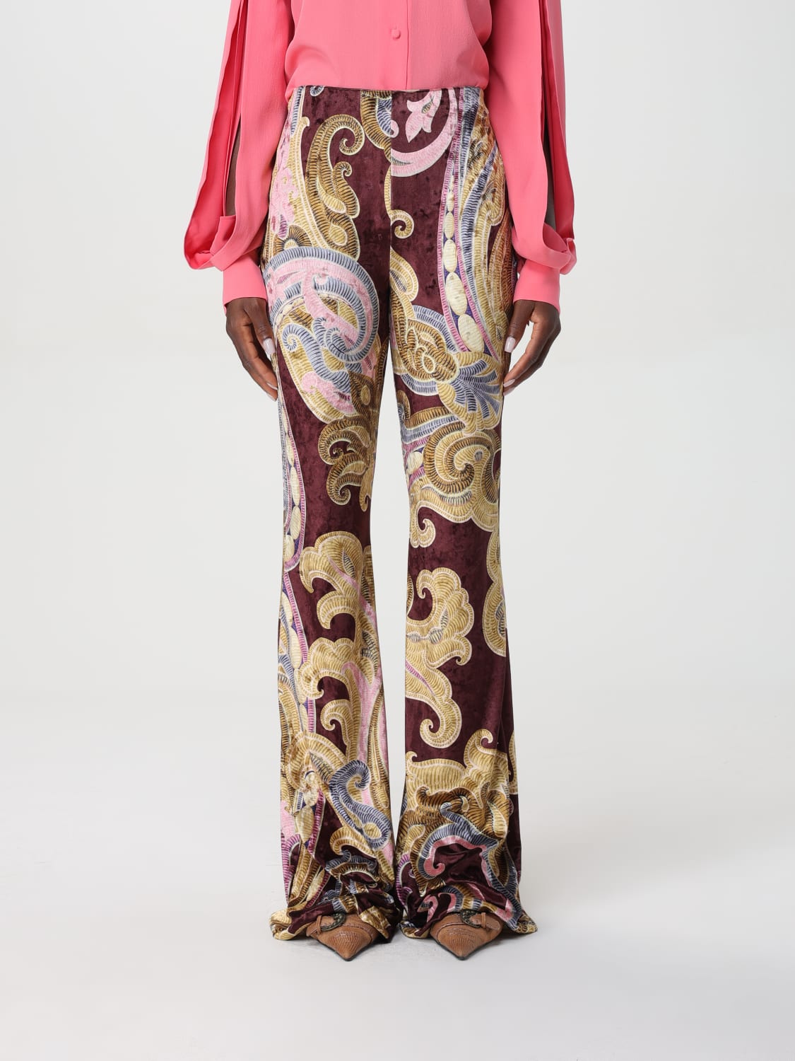 ETRO PANTS: Pants woman Etro, Brown - Img 1