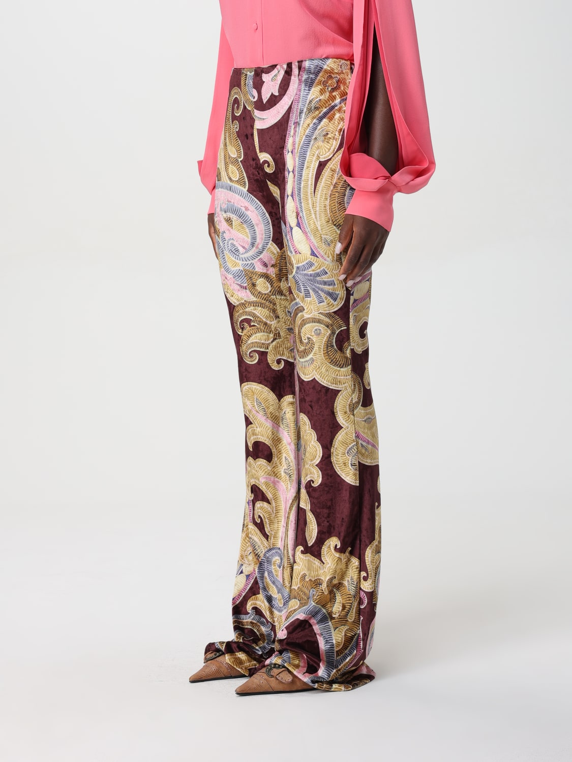 ETRO PANTS: Pants woman Etro, Brown - Img 4