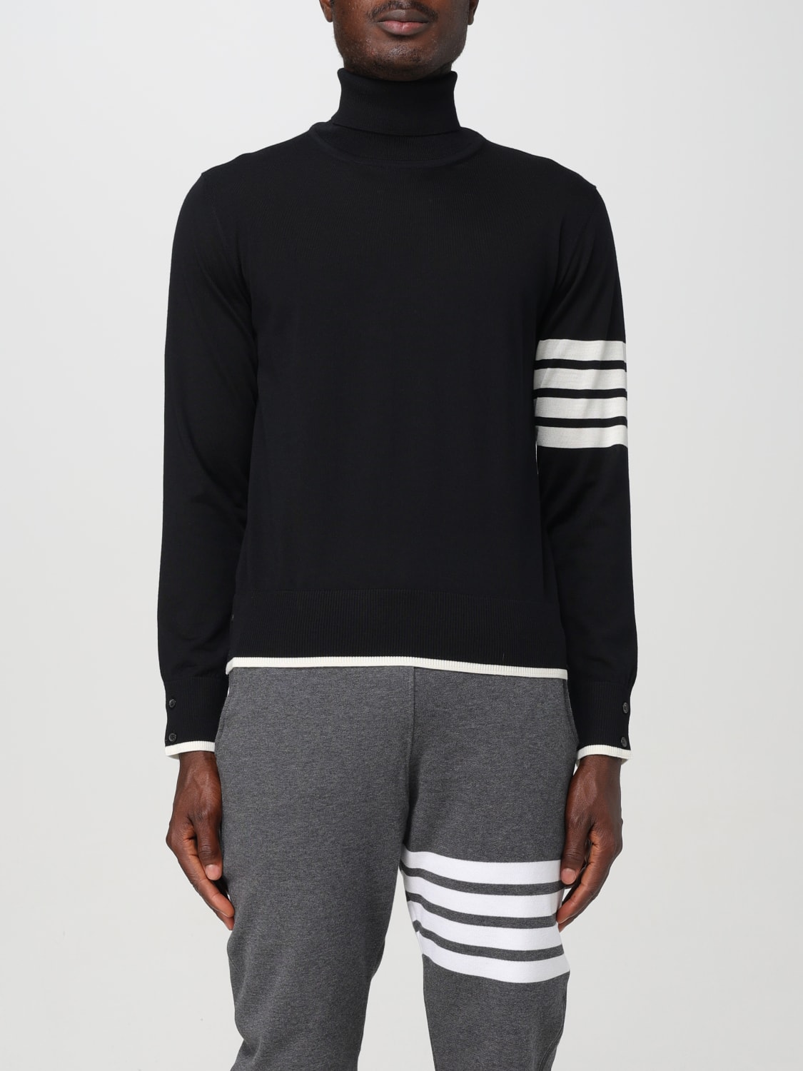 THOM BROWNE PULLOVER: Pullover herren Thom Browne, Schwarz - Img 1