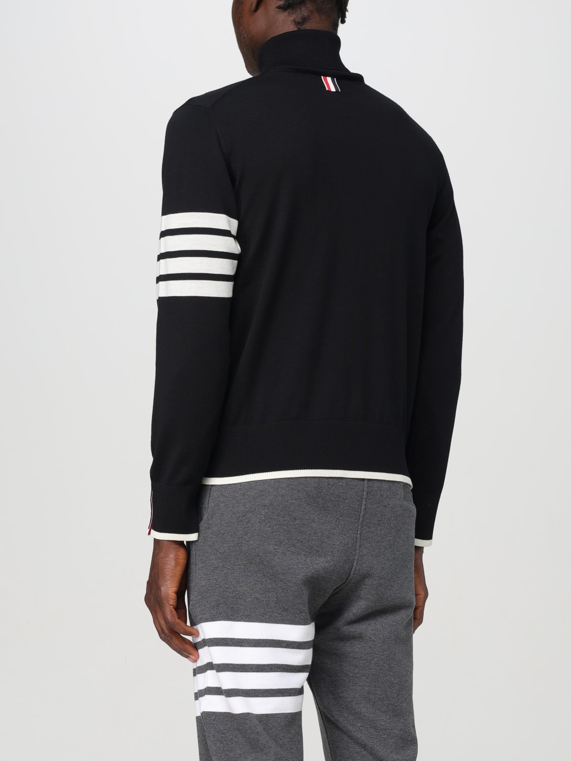 THOM BROWNE SWEATER: Sweater men Thom Browne, Black - Img 3