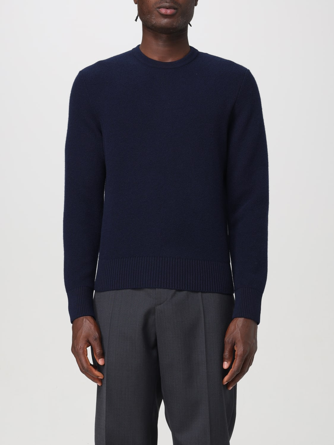 THOM BROWNE PULL: Pull homme Thom Browne, Bleu Marine - Img 1