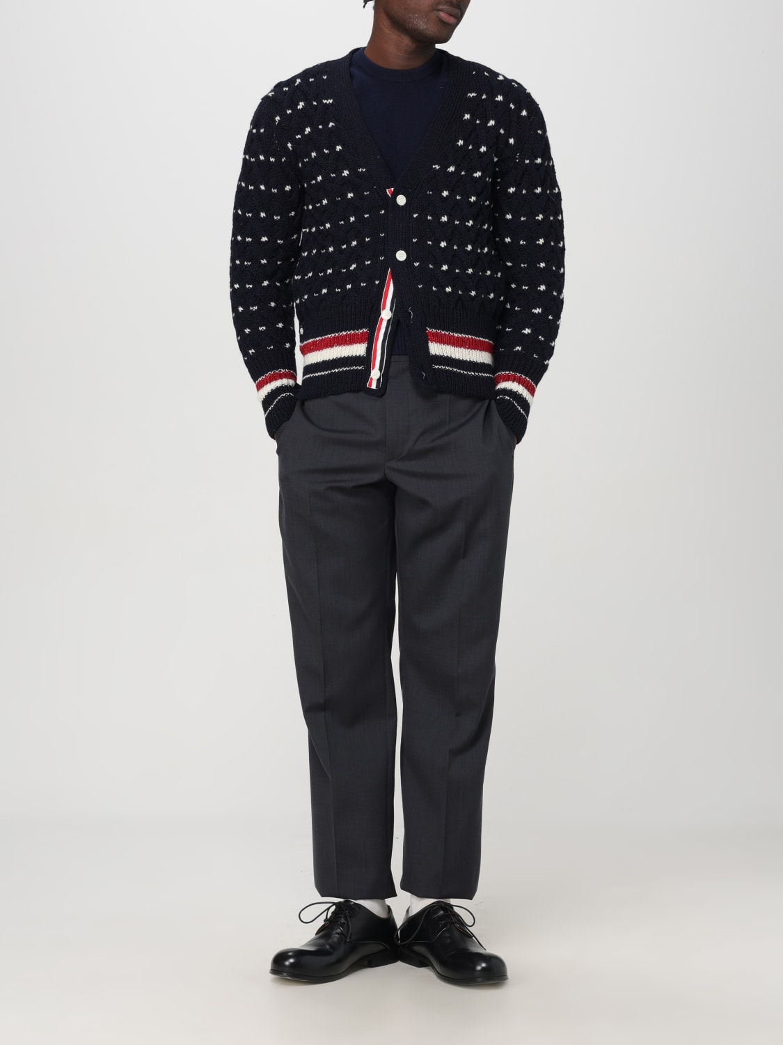 THOM BROWNE PULL: Pull homme Thom Browne, Bleu Marine - Img 2