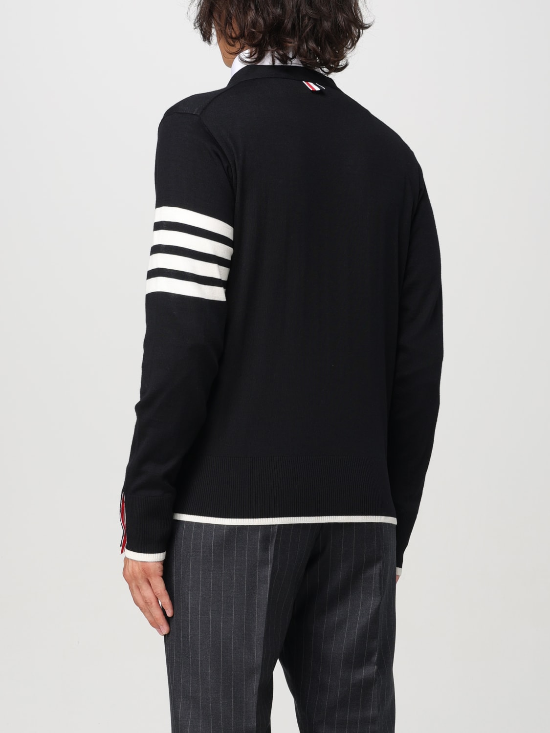 THOM BROWNE STRICKJACKE: Pullover herren Thom Browne, Schwarz - Img 3