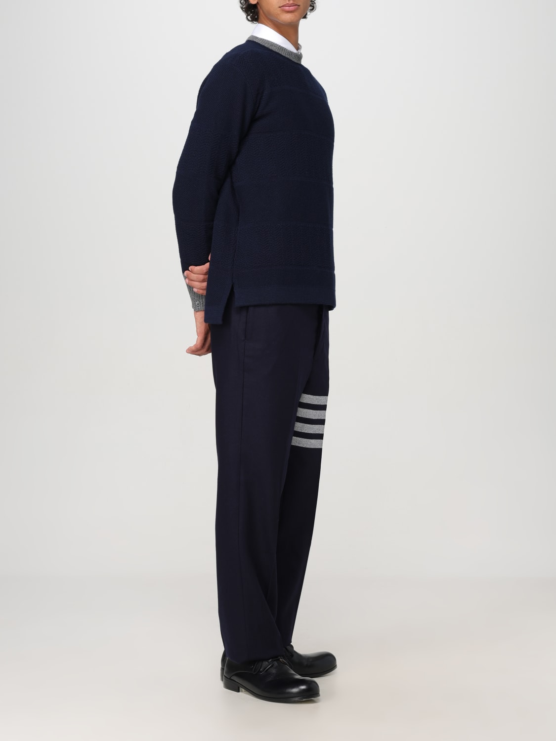 THOM BROWNE PULL: Pull homme Thom Browne, Bleu Marine - Img 2