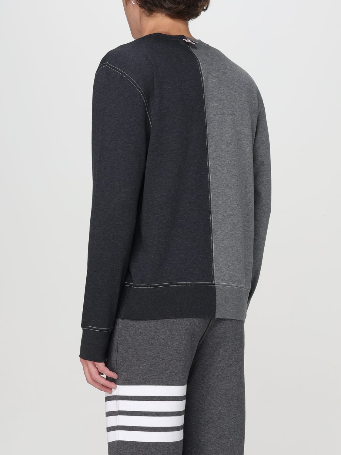 THOM BROWNE SWEATER: Sweater men Thom Browne, Grey - Img 3