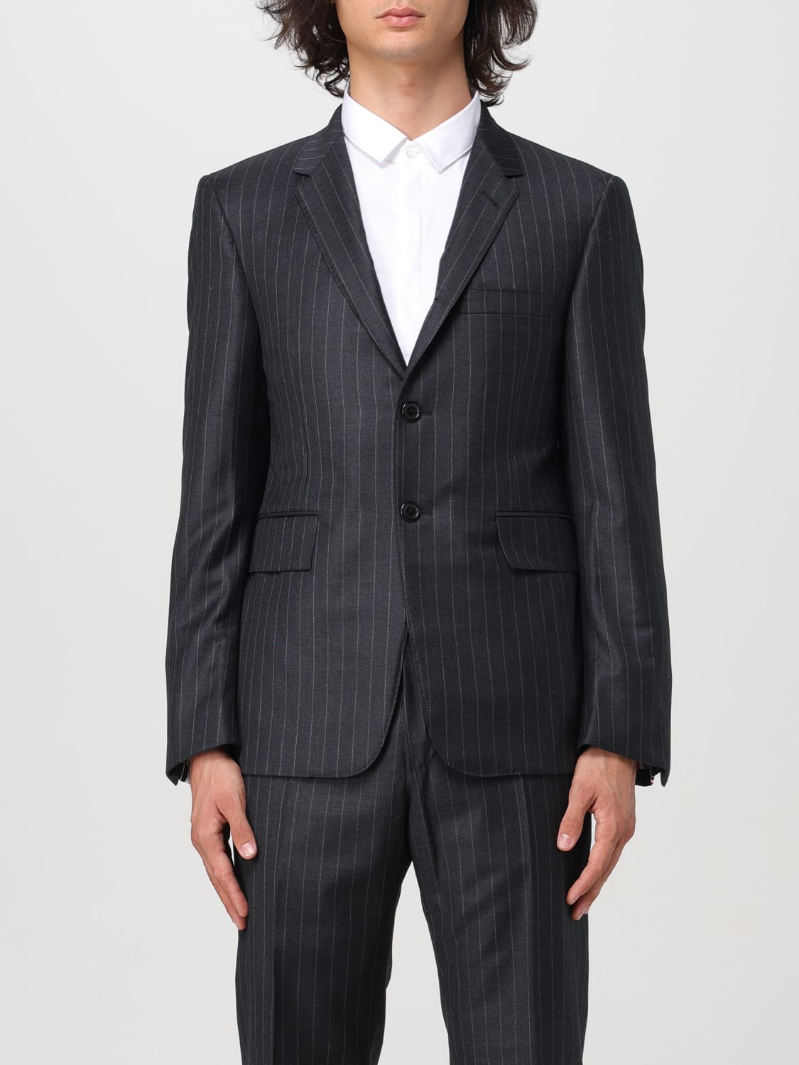 Giglio Blazer a monopetto Thom Browne gessato