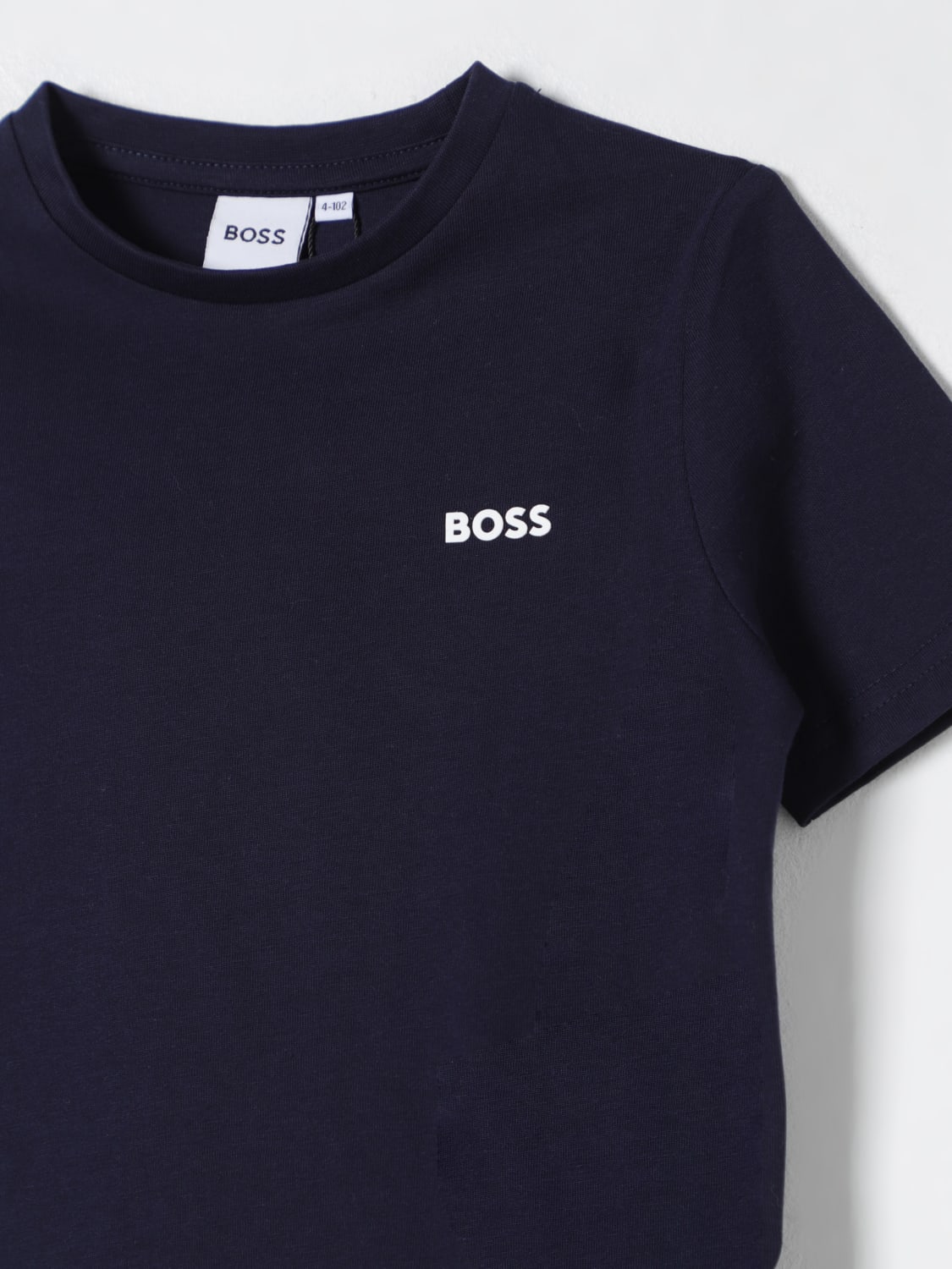 BOSS T-SHIRT: T-shirt kids Boss Kidswear, Navy - Img 3