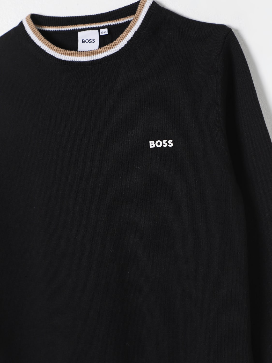 BOSS PULLOVER: Pullover kinder Boss Kidswear, Schwarz - Img 3