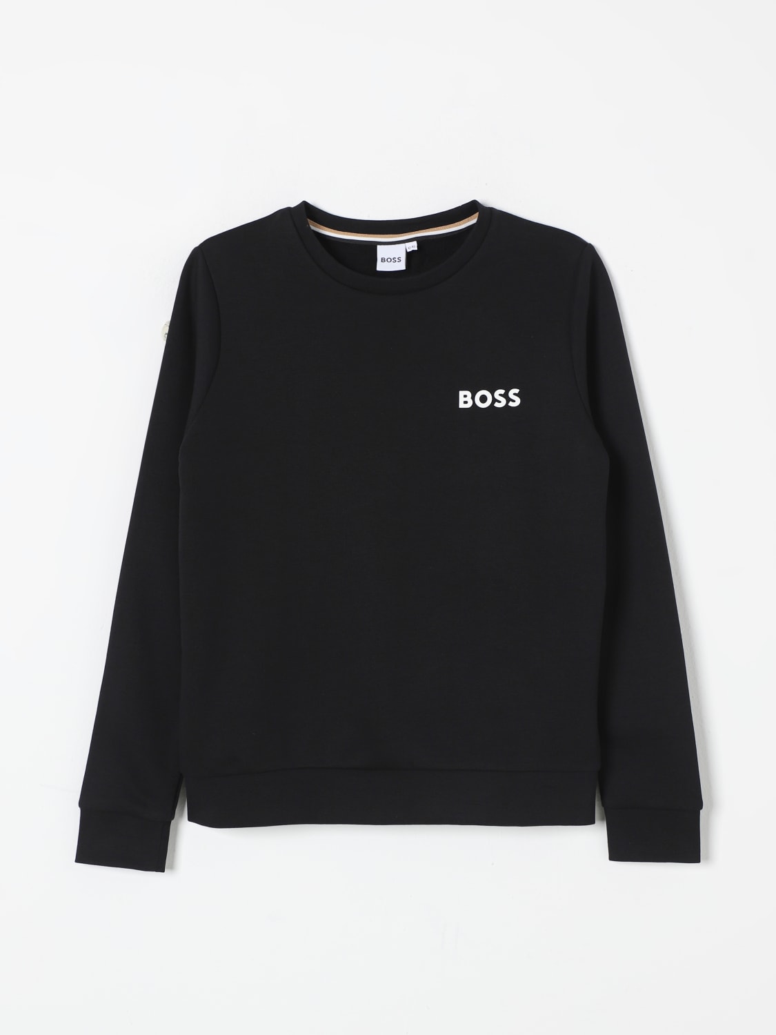 BOSS セーター: セーター ボーイ Boss Kidswear, ブラック - Img 1