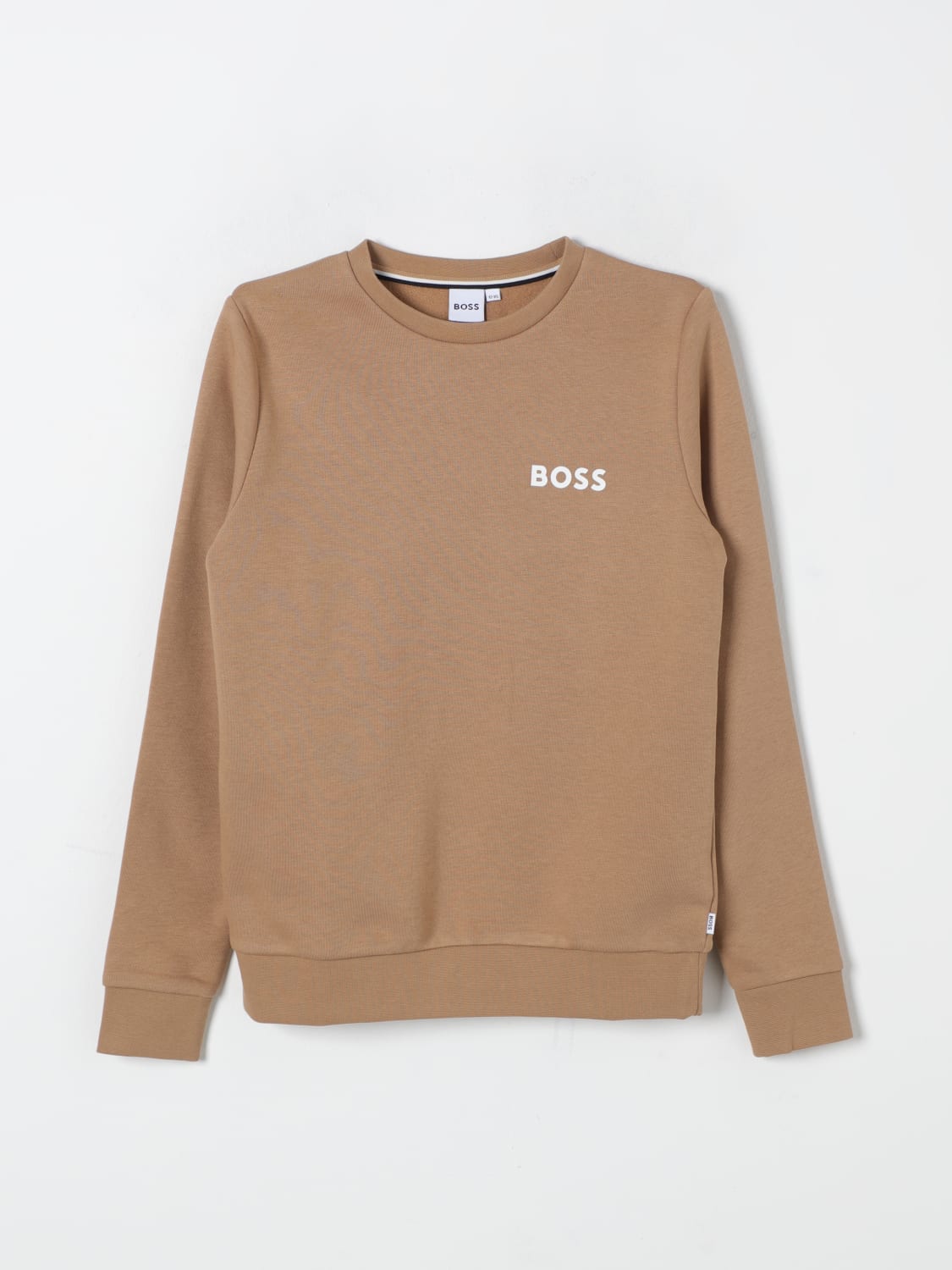 BOSS MAGLIA: Felpa a girocollo Boss Kidswear, Biscotto - Img 1